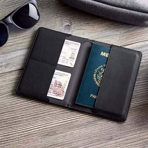 Vedicci Porta Pasaporte de Tela. Funda con Compartimentos para Pasaporte, Visa y Tarjetas. Passport Holder. Medidas 10.5 X 14.5 cms. Passport Holder.