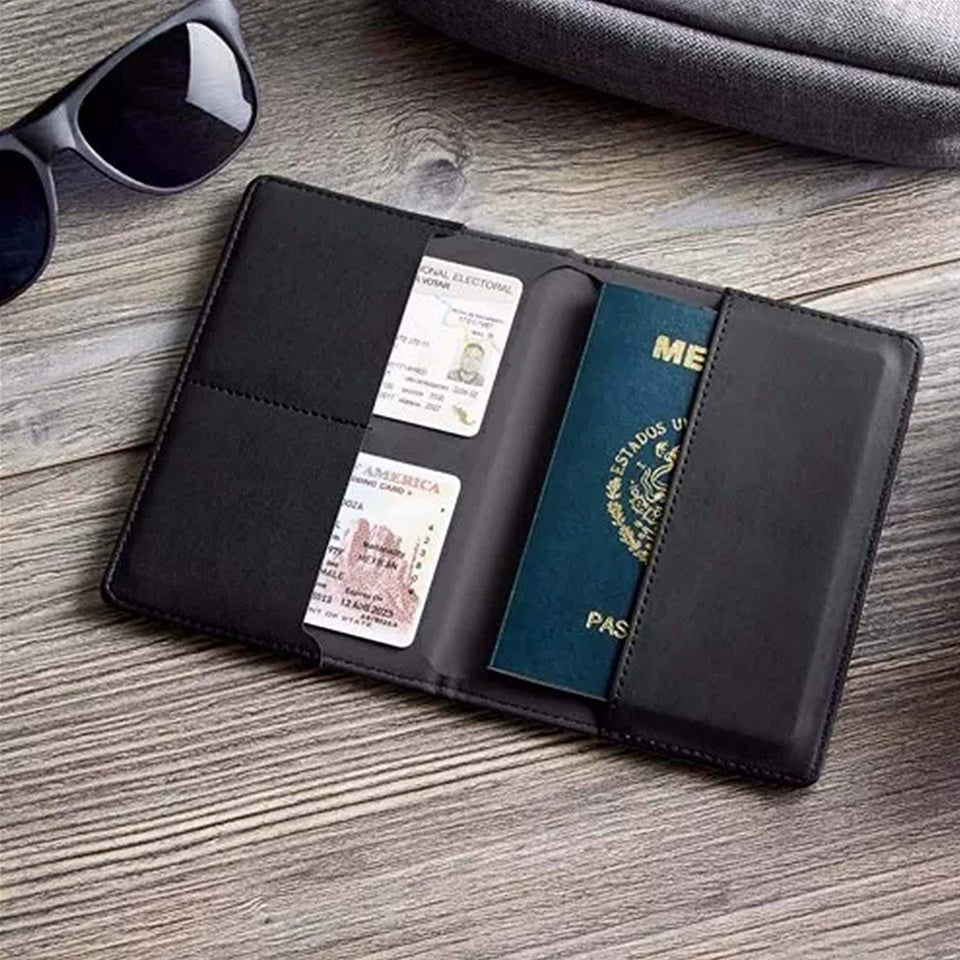 Vedicci Porta Pasaporte de Tela. Funda con Compartimentos para Pasaporte, Visa y Tarjetas. Passport Holder. Medidas 10.5 X 14.5 cms. Passport Holder.