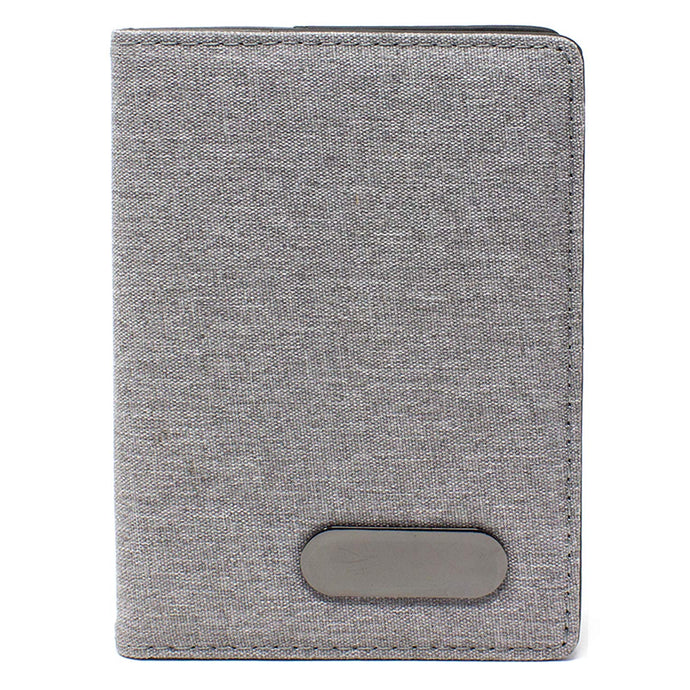 Vedicci Porta Pasaporte de Tela. Funda con Compartimentos para Pasaporte, Visa y Tarjetas. Passport Holder. Medidas 10.5 X 14.5 cms. Passport Holder.